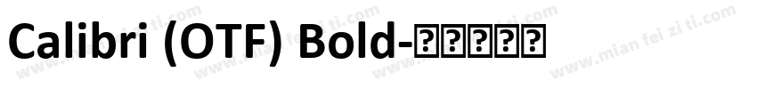 Calibri (OTF) Bold字体转换